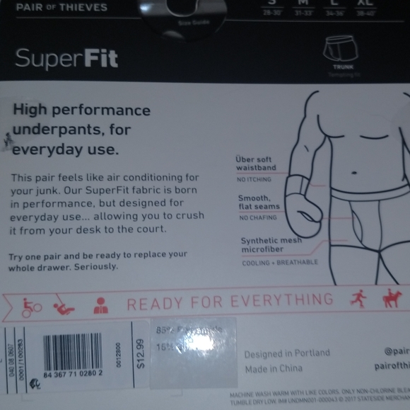 Pair of Thieves Men’s Striped SS Along Lines Trunk - Picture 3 of 8